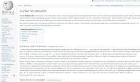 
							         Social Bookmarks – Wikipedia								  
							    