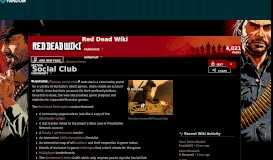 
							         Social Club | Red Dead Wiki | FANDOM powered by Wikia								  
							    