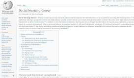 
							         Social learning theory - Wikipedia								  
							    