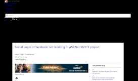 
							         Social Login of facebook not working in ASP.Net MVC 5 project								  
							    