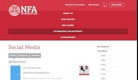 
							         Social Media - NFA Foundation								  
							    
