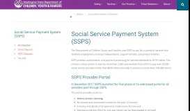 
							         Social Service Payment System | DSHS								  
							    