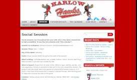 
							         Social Session - Harlow Hawks								  
							    