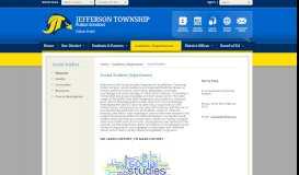 
							         Social Studies / Welcome - Jefferson Township Public Schools								  
							    