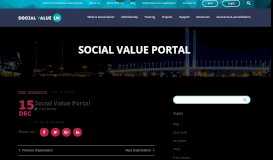 
							         Social Value Portal - Social Value UK								  
							    