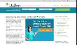 
							         Social Work Ceus | Ce4Less								  
							    