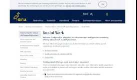 
							         Social Work Mentor Portal - ARU - Anglia Ruskin University								  
							    
