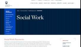 
							         Social Work - University of Wollongong – UOW								  
							    
