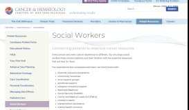 
							         Social Workers - CHCWM - Cancer & Hematology Centers of West ...								  
							    