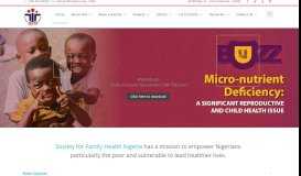 
							         Society for Family Health, Nigeria | Creating Change, Enhancing Lives								  
							    