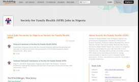 
							         Society For Family Health (SFH) Jobs and Vacancies in Nigeria June ...								  
							    