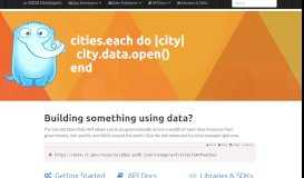 
							         Socrata Open Data API								  
							    