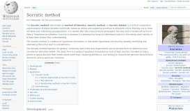 
							         Socratic method - Wikipedia								  
							    