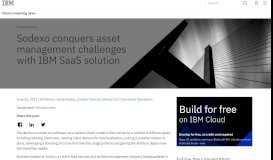 
							         Sodexo conquers asset management challenges with IBM SaaS ...								  
							    