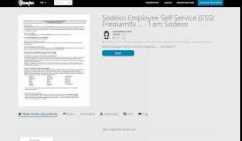 
							         Sodexo Employee Self Service (ESS) Frequently ... - I am Sodexo								  
							    