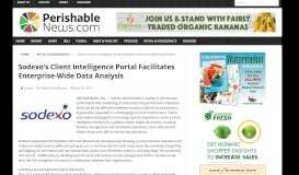 
							         Sodexo's Client Intelligence Portal Facilitates Enterprise-Wide Data ...								  
							    