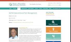 
							         SoFHA Interventional Pain Management - State of Franklin Healthcare ...								  
							    
