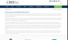 
							         Soft Launch of the BES-Net Web Portal | BES-Net								  
							    