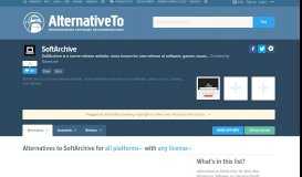 
							         SoftArchive Alternatives and Similar Websites and Apps ...								  
							    