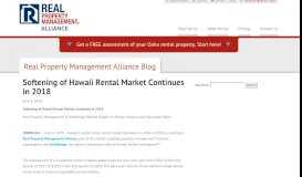 
							         Softening of Hawaii Rental Market Continues in 2018 | Real Property ...								  
							    