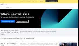 
							         SoftLayer's new name: IBM Cloud | IBM Cloud								  
							    