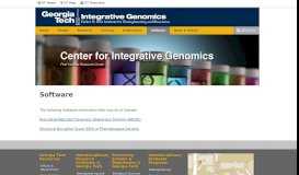 
							         Software | Center for Integrated Genomics								  
							    