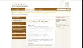 
							         Software download | STUDENT WEB - Studentwebben								  
							    