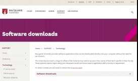 
							         Software downloads - Student Portal								  
							    