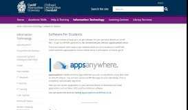 
							         Software for Students - Academic Skills - Cardiff Metropolitan University								  
							    