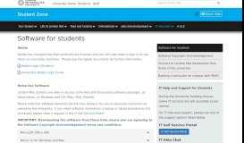 
							         Software for students - Student Zone								  
							    
