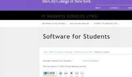 
							         Software for Students | The City College of New York								  
							    