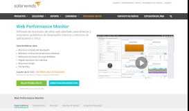 
							         Software para el monitoreo de sitios web | SolarWinds								  
							    