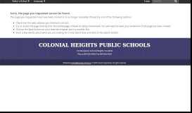 
							         Software Portal - Colonial Heights Public Schools								  
							    