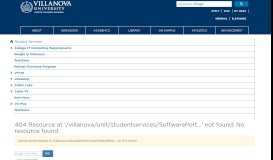 
							         Software Portal | Villanova University								  
							    