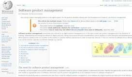 
							         Software product management - Wikipedia								  
							    