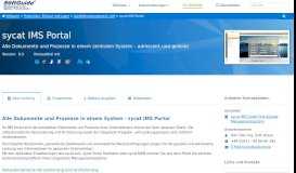 
							         Software: sycat IMS Portal - SoftGuide								  
							    