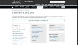 
							         Software & systems - Staff Services - ANU								  
							    