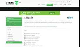 
							         Software testing checklist templates | StrongQA								  
							    