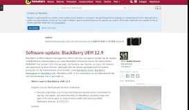
							         Software-update: BlackBerry UEM 12.9 - Computer - Downloads ...								  
							    