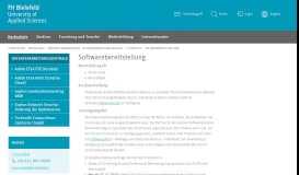 
							         Softwarebereitstellung | FH Bielefeld								  
							    