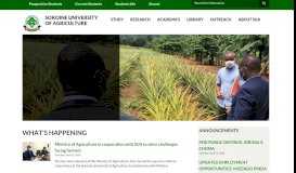 
							         Sokoine University of Agriculture (SUA)								  
							    