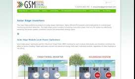 
							         Solar Edge Inverters | GSM Limited								  
							    