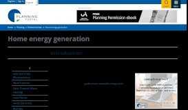 
							         Solar Electricity (Photovoltaics) | Home energy ... - Planning Portal								  
							    