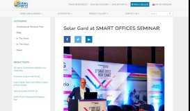 
							         Solar Gard at SMART OFFICES SEMINAR | Solar Gard Window Films ...								  
							    