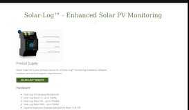 
							         Solar-Log - Sibert Solar								  
							    
