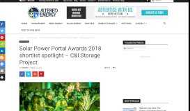 
							         Solar Power Portal Awards 2018 shortlist spotlight – O&M Provider of ...								  
							    