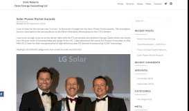 
							         Solar Power Portal Awards | Chris Roberts								  
							    