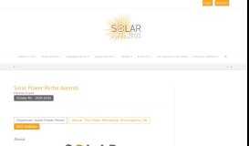 
							         Solar Power Portal Awards - Solar Trade Association								  
							    