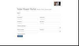 
							         Solar Power Portal - Media Pack Download								  
							    