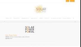 
							         Solar Power Portal - Solar Trade Association								  
							    